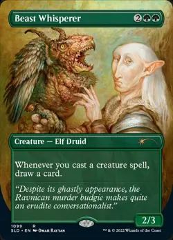 MTG Beast Whisperer - Borderless, NM-Mint, English Secret Lair Drop Series - Image 1