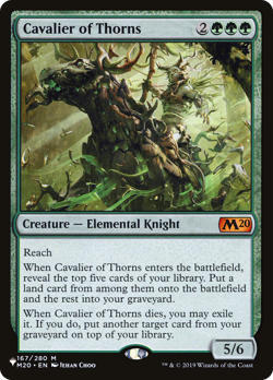 Cavalier of Thorns - PLST #M20-167 | NORMAL | NM | MTG - Image 1