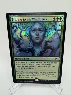1x Tribute to the World Tree March of the Machine Foil NM Mtg - Image 1