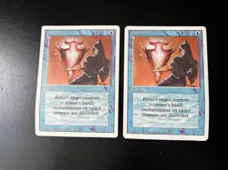 MTG Magic The Gathering - 3rd Edition Revised - Unsummon - 2x - Image 1