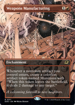 Weapons Manufacturing (Borderless) [Edge of Eternities] (EoE) [MTG] Magic 0311 - Image 1