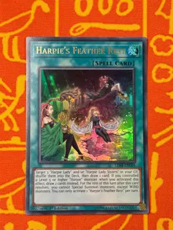 YUGIOH HARPIE'S FEATHER REST ULTRA RARE 1ST NM LED4-EN004 - Image 1