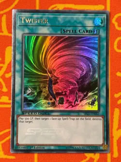 YUGIOH TWISTER ULTRA RARE 1ST NM SBLS-EN042 SPEED DUEL - Image 1