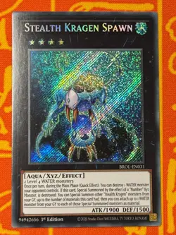 YUGIOH STEALTH KRAGEN SPAWN SECRET RARE 1ST NM BROL-EN031 - Image 1