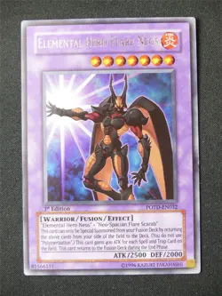 Elemental Hero Flare Neos POTD Ultra Rare - 1st ed Yugioh Card #1U7 - Image 1