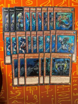 YUGIOH MERMAIL/ATLANTEAN DECK SET CORE NEPTABYSS SECRET RARE RA03/RA04 AS SEEN - Image 1