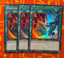 YUGIOH POLYMERIZATION ULTRA RARE RA03-EN051 x3 PLAYSET HERO ALT ART - Image 1