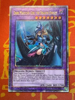 YUGIOH DARK MAGICIAN GIRL THE DRAGON KNIGHT QUARTER CENTURY SECRET NM RA03-EN258 - Image 1