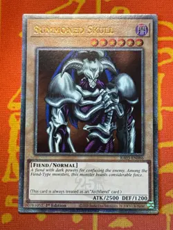 YUGIOH SUMMONED SKULL QUARTER CENTURY SECRET RARE NM RA03-EN086 - Image 1