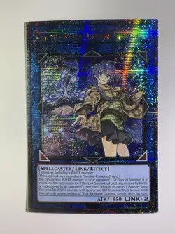 YUGIOH ERIA THE WATER CHARMER, GENTLE QUARTER CENTURY SECRET RARE NM RA03-EN047 - Image 2