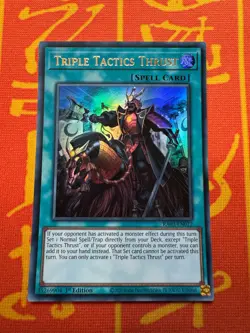 YUGIOH TRIPLE TACTICS THRUST ULTRA RARE RA03-EN072 NM 25th BONANZA - Image 1