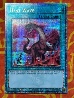 YUGIOH HEAT WAVE QUARTER CENTURY SECRET RARE NEAR MINT RA03-EN058 - Image 1