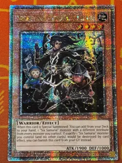 YUGIOH SECRET SIX SAMURAI - KIZARU QUARTER CENTURY SECRET RARE 1ST RA03-EN017 - Image 1