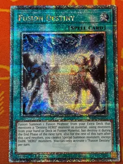 YUGIOH FUSION DESTINY QUARTER CENTURY SECRET RARE 1ST NM RA03-EN270 - Image 1