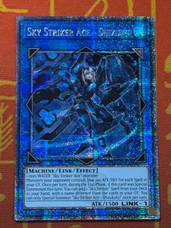 YUGIOH SKY STRIKER ACE - SHIZUKU QUARTER CENTURY SECRET RARE NM RA03-EN043 - Image 1