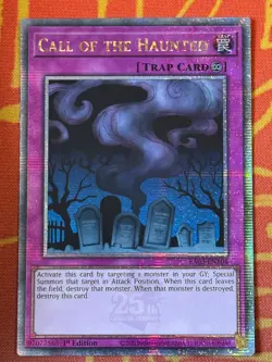 YUGIOH CALL OF THE HAUNTED QUARTER CENTURY SECRET RARE NM RA03-EN108 - Image 1