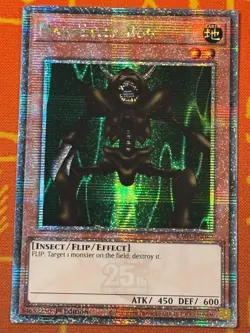 YUGIOH MAN-EATER BUG QUARTER CENTURY SECRET RARE 1ST NM RA03-EN082 - Image 1