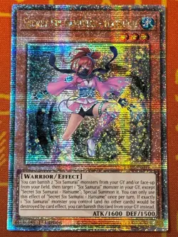 YUGIOH SECRET SIX SAMURAI - HATSUME QUARTER CENTURY SECRET RARE 1ST RA03-EN016 - Image 1