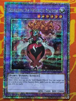 YUGIOH SCHUBERTA THE MELODIOUS MAESTRA QUARTER CENTURY SECRET RARE NM RA03-EN034 - Image 1
