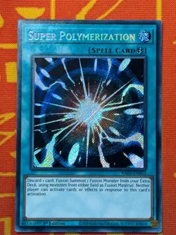 YUGIOH SUPER POLYMERIZATION SECRET RARE 1ST NEAR MINT RA03-EN054 - Image 1