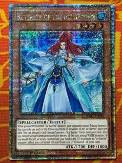 YUGIOH REVEALER OF THE ICE BARRIER QUARTER CENTURY SECRET RARE NM RA03-EN028 - Image 1