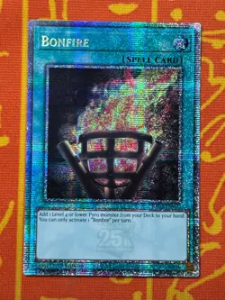 YUGIOH BONFIRE QUARTER CENTURY SECRET RARE RA03-EN073 - Image 1
