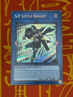 YUGIOH S:P LITTLE KNIGHT SECRET RARE NEAR MINT RA03-EN049 - Image 1
