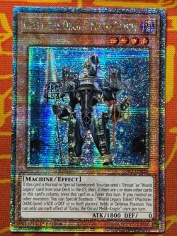 YUGIOH GIRSU, THE ORCUST MEKK-KNIGHT QUARTER CENTURY SECRET RARE RA03-EN026 - Image 1