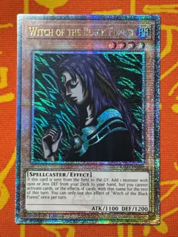 YUGIOH WITCH OF THE BLACK FOREST QUARTER CENTURY SECRET RARE RA03-EN091 - Image 1
