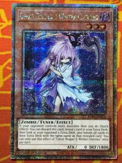 YUGIOH GHOST REAPER & WINTER CHERRIES QUARTER CENTURY SECRET RARE RA03-EN014 REG - Image 1
