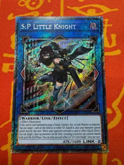 YUGIOH S:P LITTLE KNIGHT PLATINUM SECRET RARE RA03-EN049 NM 25th BONANZA - Image 1