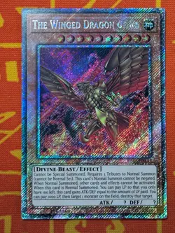 YUGIOH THE WINGED DRAGON OF RA PLATINUM SECRET RARE 1ST NEAR MINT RA03-EN137 - Image 1