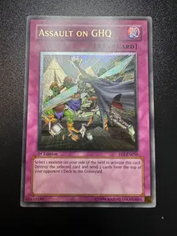 YUGIOH ASSAULT ON GHQ ULTIMATE RARE 1ST NEAR MINT FET-EN056 - Image 1