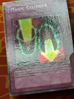 YUGIOH MAGIC CYLINDER SECRET RARE 1ST EDITION EXCELLENT LON-E104 EURO PRINT YUGI - Image 3