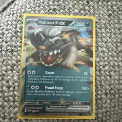 Mabosstiff EX 086 Promo Pokemon Card S&V Paradox Rift collectable TCG - Image 1