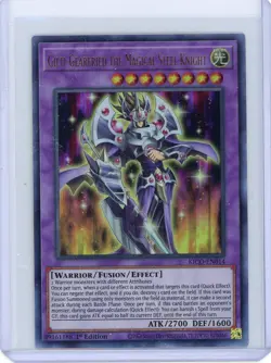 Yugioh Gilti-Gearfried The Magical Steel Knight KICO-EN014 Ultra Rare 1st Ed NM - Image 1