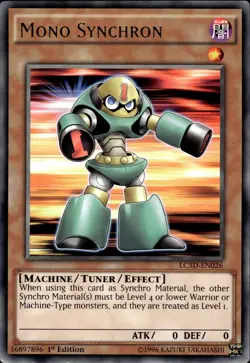 Mono Synchron - Rare 1st Edition LC5D-EN026 - LP - YuGiOh - Image 1