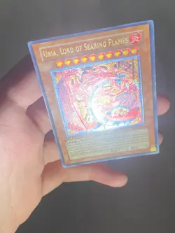 Yu-Gi-Oh! First Edition Ultimate Rare Uria, Lord of Searing Flames SOI-EN001 - Image 2