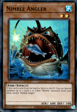 NIMBLE ANGLER OP22-EN004 SUPER RARE LP YuGiOh - Image 1