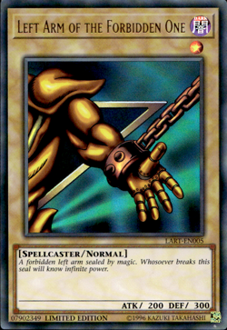 LEFT ARM OF THE FORBIDDEN ONE LART-EN005 ULTRA RARE UNSEALED LP YuGiOh - Image 1