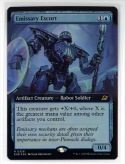 MtG EoE Emissary Escort #326 Extended Art FOIL - Image 1