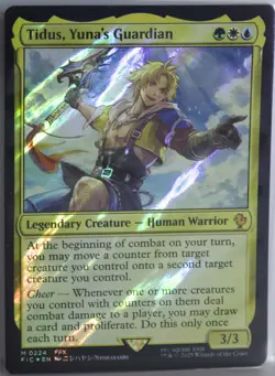 Tidus, Yuna's Guardian [New, Near Mint] *Surge Foil* {Final Fantasy MTG} - Image 1