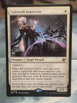 R 0024 Lightstall Inquisitor Rare Edge of Eternities MTG Card White Angel Wizard - Image 1