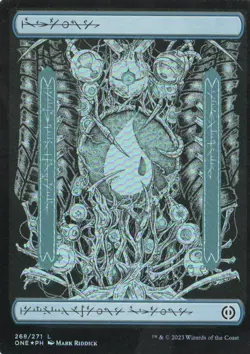 MTG PHYREXIA: ALL WILL BE ONE 268 PHYREXIAN ISLAND X4 FOIL - Image 1