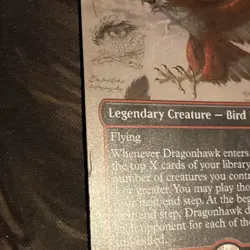 Dragonhawk, Fate’s Tempest X1 Mtg Bloomburrow Lp Borderless - Image 2