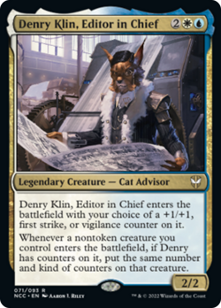 Denry Klin, Editor in Chief Streets of New Capenna Commander NM CARD ABUGames - Image 1