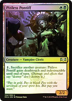 Pitiless Pontiff FOIL Ravnica Allegiance NM Uncommon CARD ABUGames - Image 1