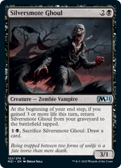 Silversmote Ghoul FOIL Core Set 2021 / M21 PLD Black Uncommon MTG CARD ABUGames - Image 1