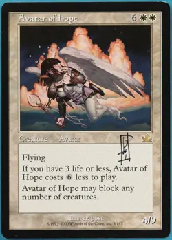 Avatar of Hope Prophecy NM White Rare SIGNED MAGIC CARD (ID# 294605) ABUGames - Image 1