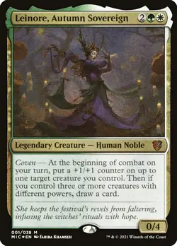 MTG Leinore, Autumn Sovereign ** Midnight Hunt Display Commanders ** En (NM) - Image 1
